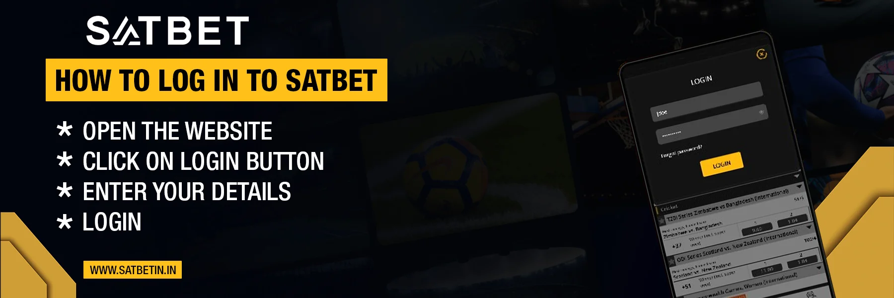 How to log in to Satbet | Satbet